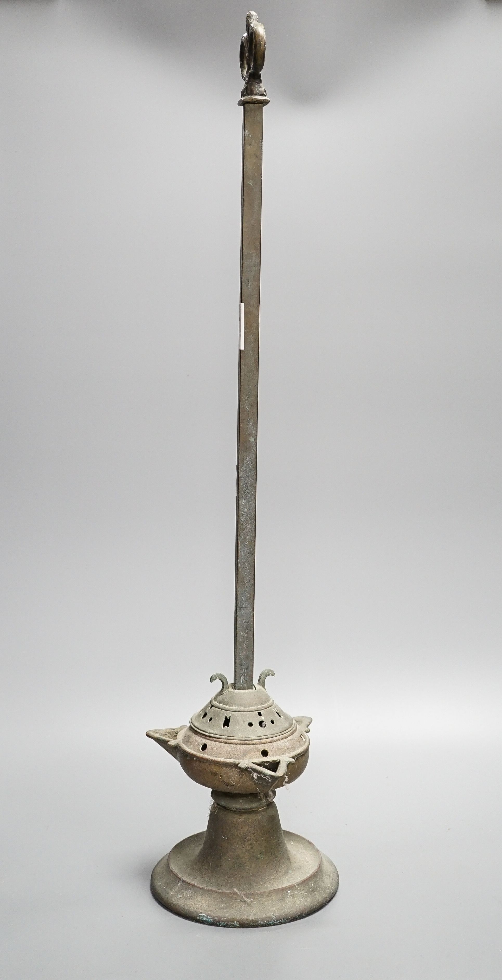 An ecclesiastical incense stand, height 62cm